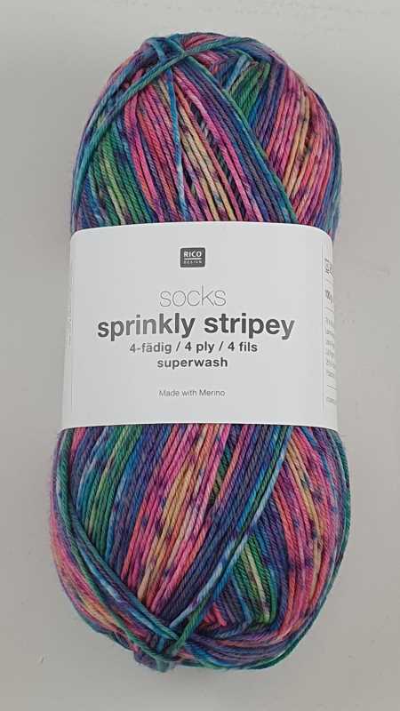 Rico - Sprinkly Stripey 4Ply - 004 Joy